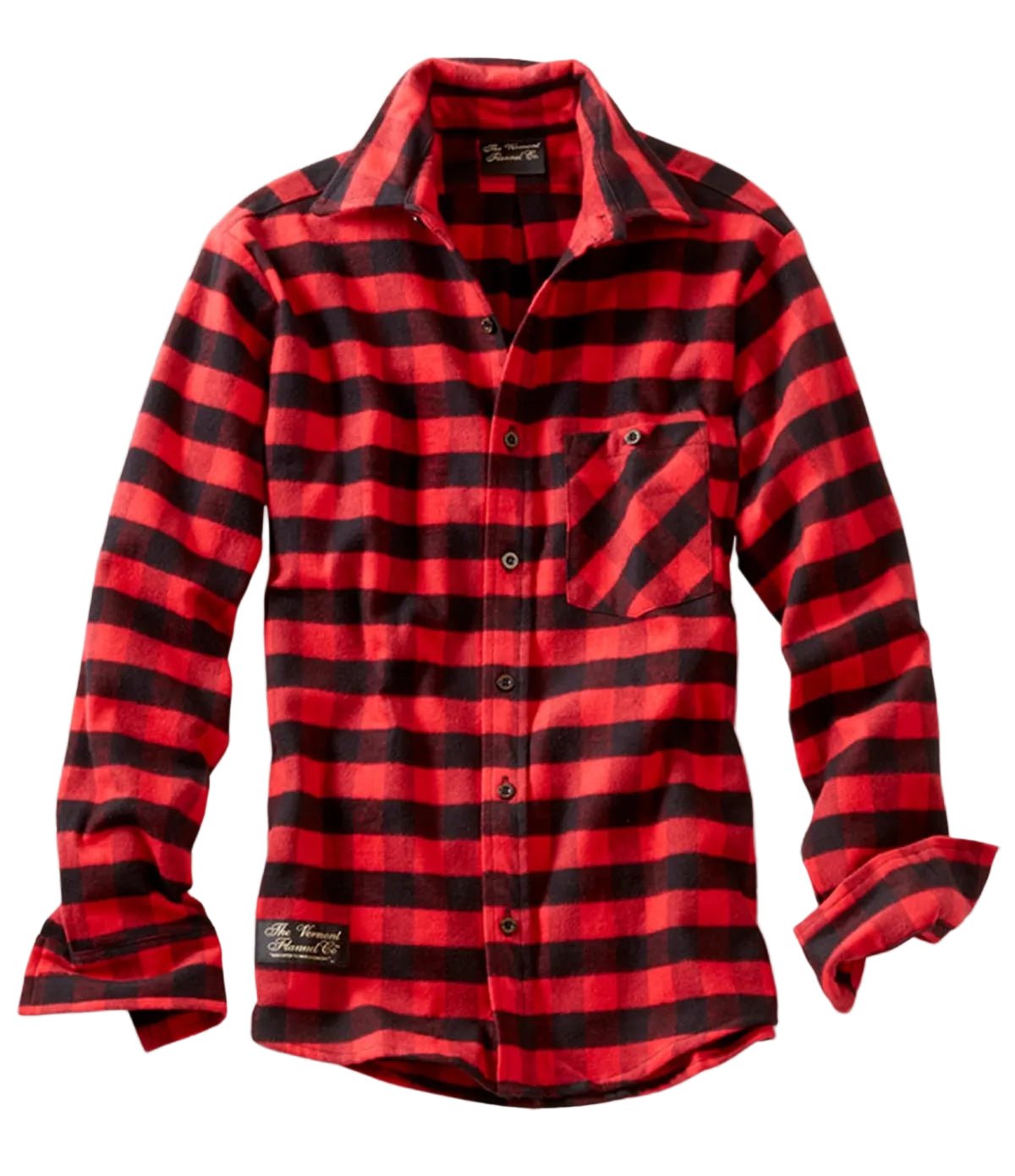 Fitted Flannel Shirt - Red Buffalo - Paranoid Ranch
