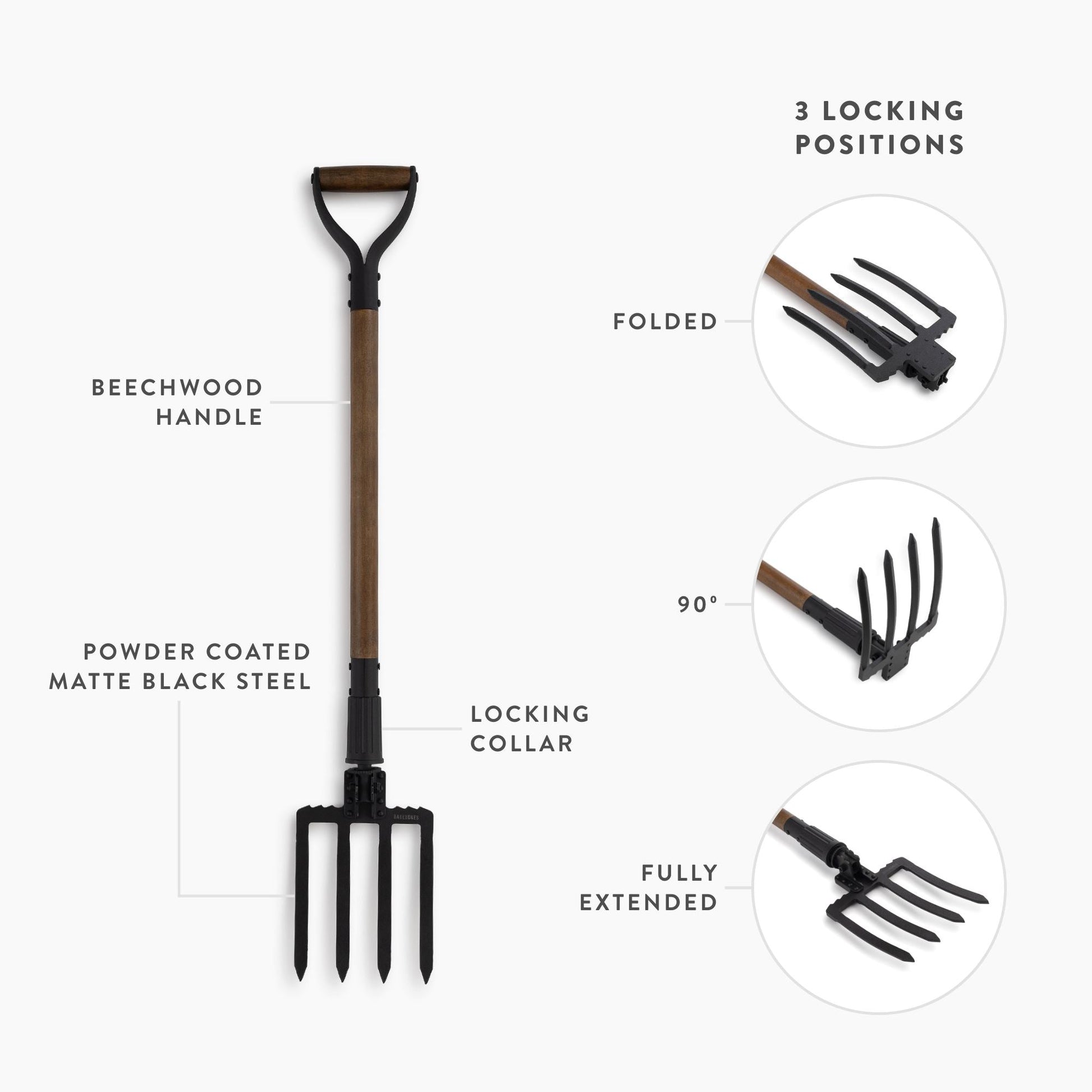 Folding Spading Fork - Paranoid Ranch