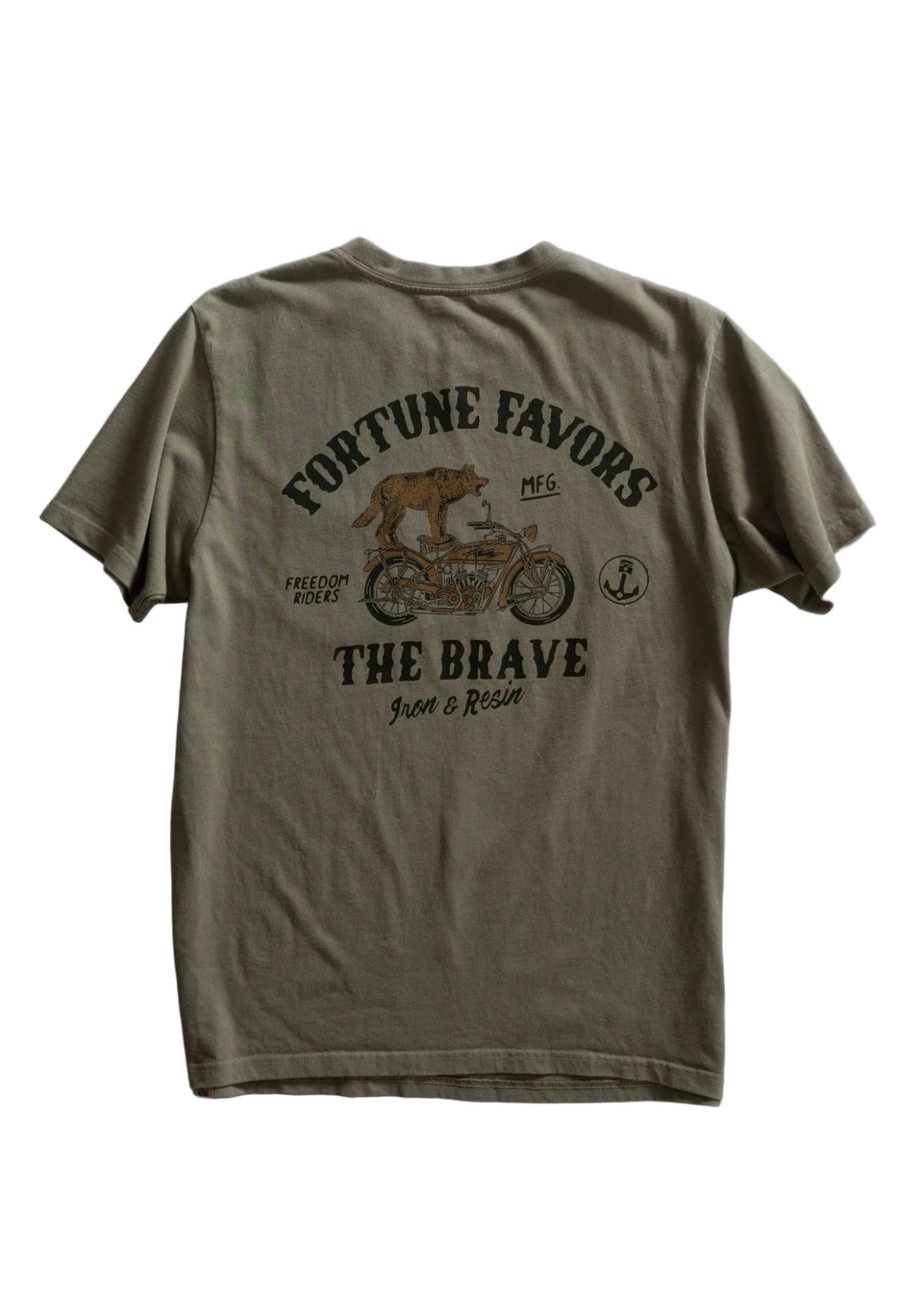 Fortune Favors the Brave Pocket Tee - Paranoid Ranch