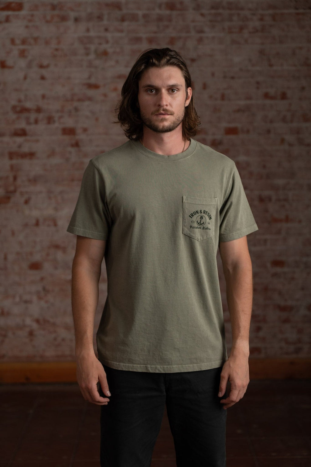 Fortune Favors the Brave Pocket Tee - Paranoid Ranch