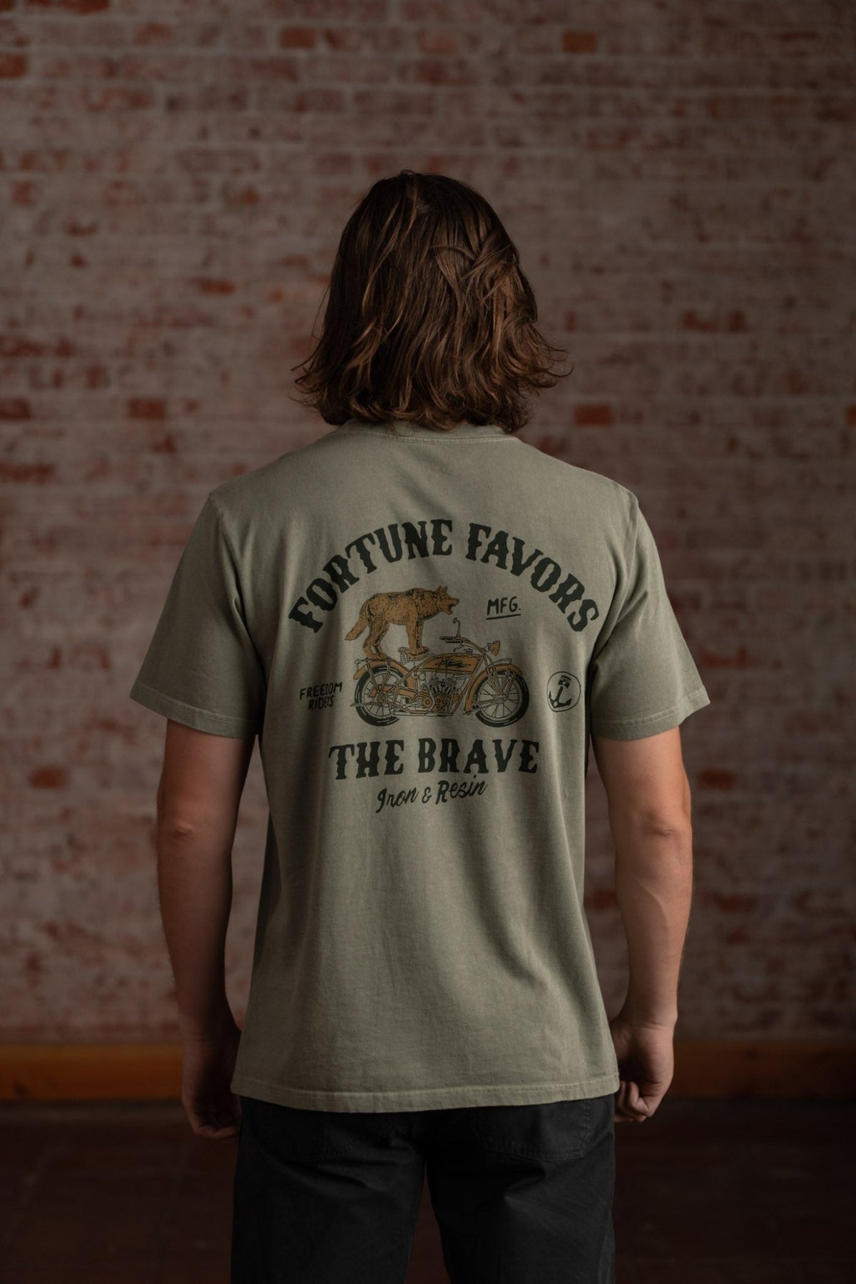 Fortune Favors the Brave Pocket Tee - Paranoid Ranch