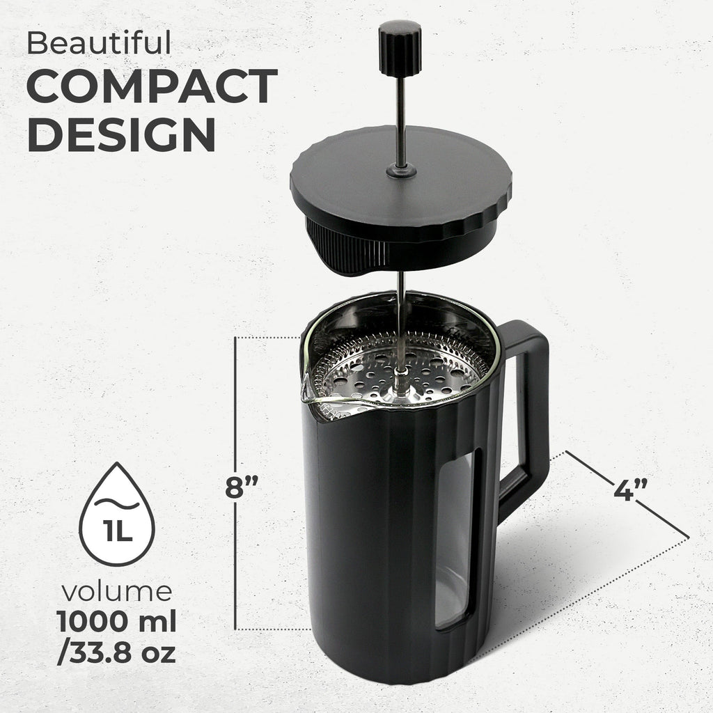 French Press Essentials Bundle, Black - Paranoid Ranch