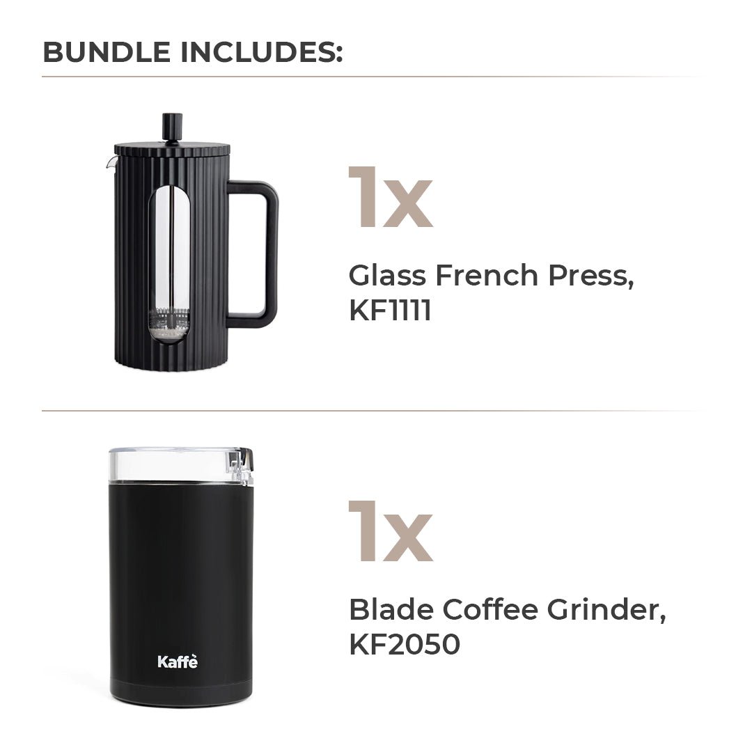 French Press Essentials Bundle, Black - Paranoid Ranch