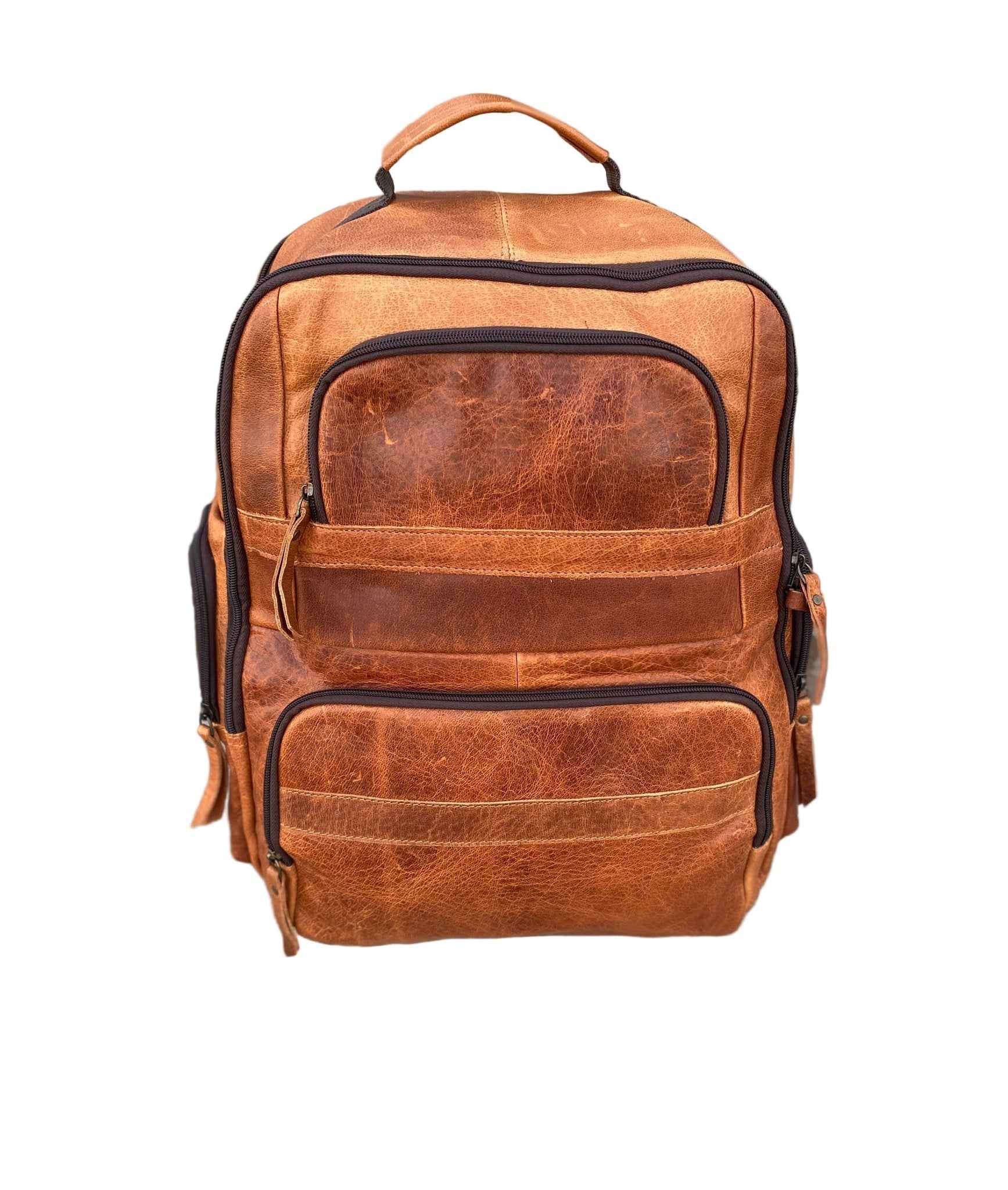 Full Grain Leather Backpack - Paranoid Ranch