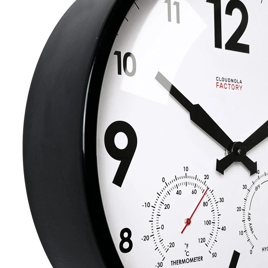 Garden Clock XL Black Outdoor Clock - Paranoid Ranch