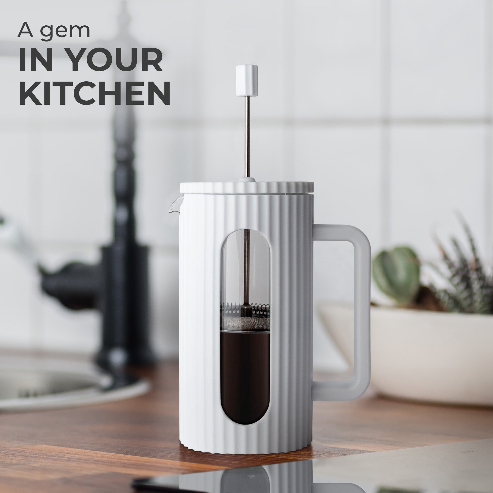 Glass French Press (800ml), KF1114 - Paranoid Ranch