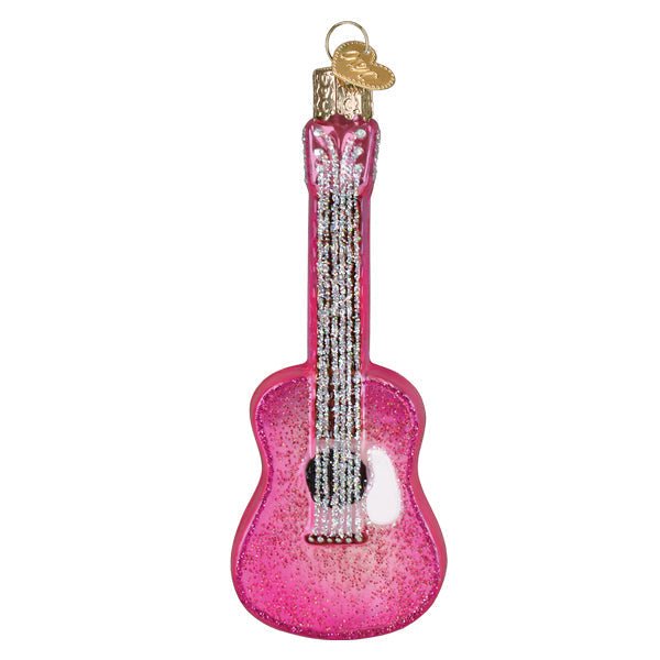 Glittered Glam Guitar Ornament - Paranoid Ranch