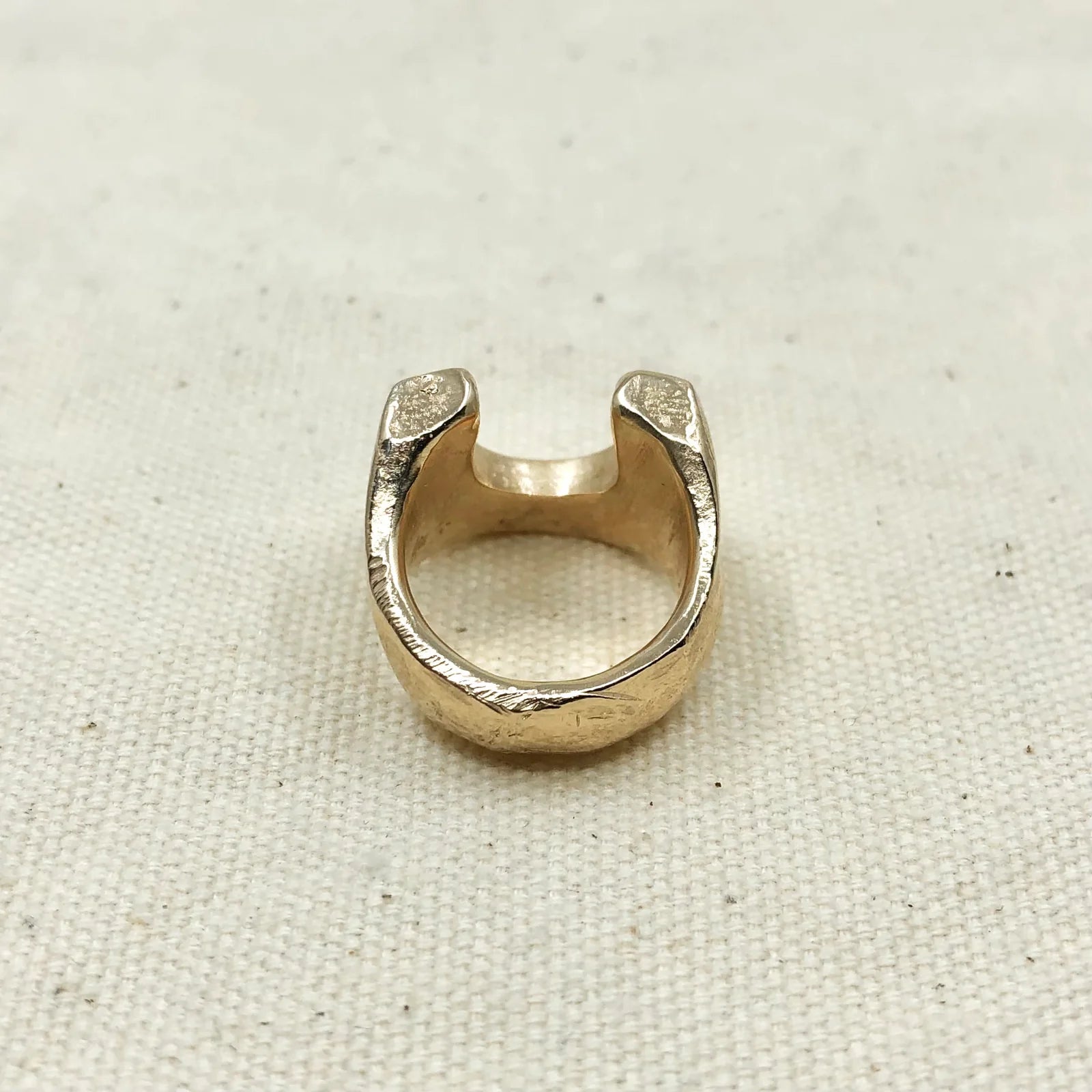 Gold Horseshoe Ring - Paranoid Ranch