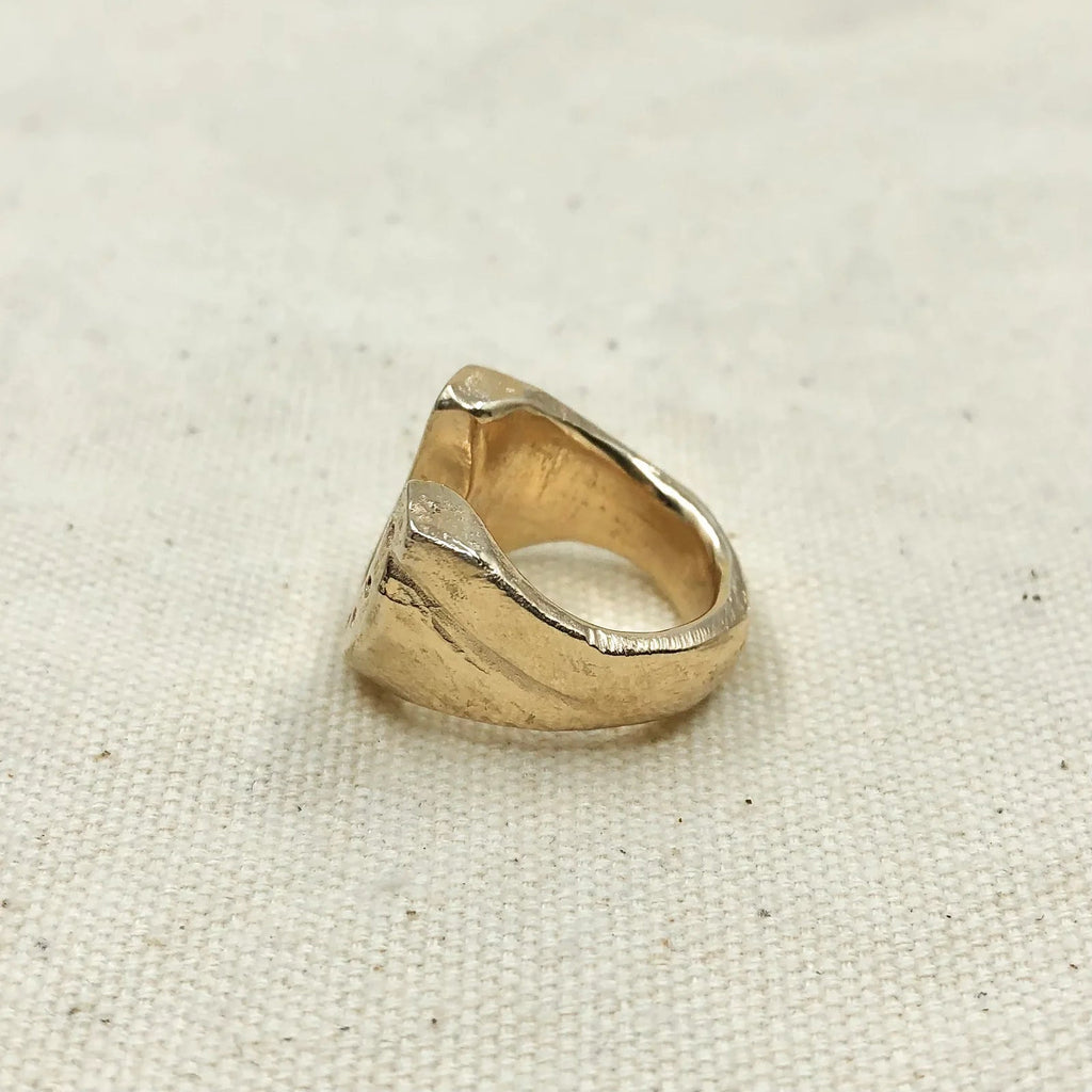 Gold Horseshoe Ring - Paranoid Ranch