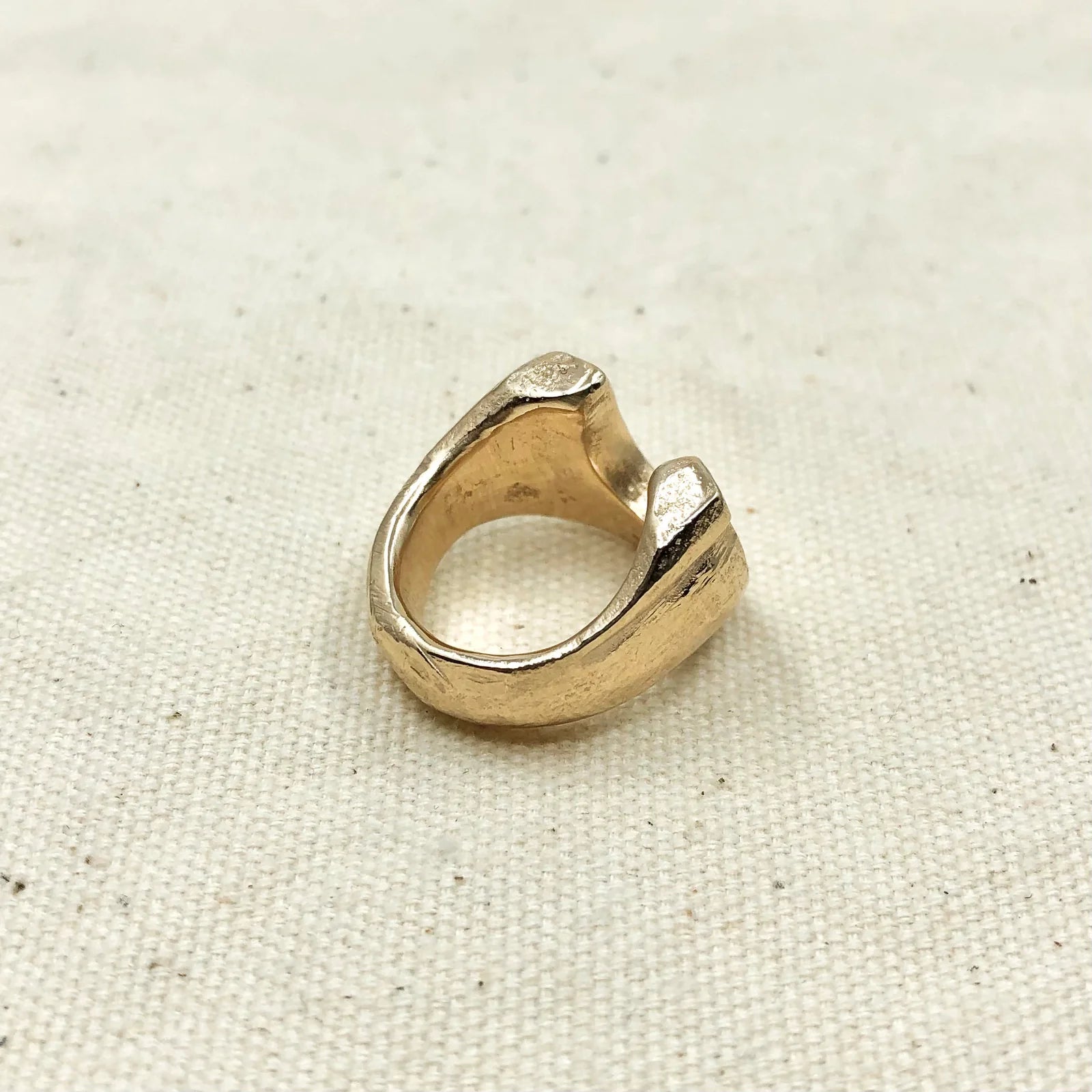Gold Horseshoe Ring - Paranoid Ranch