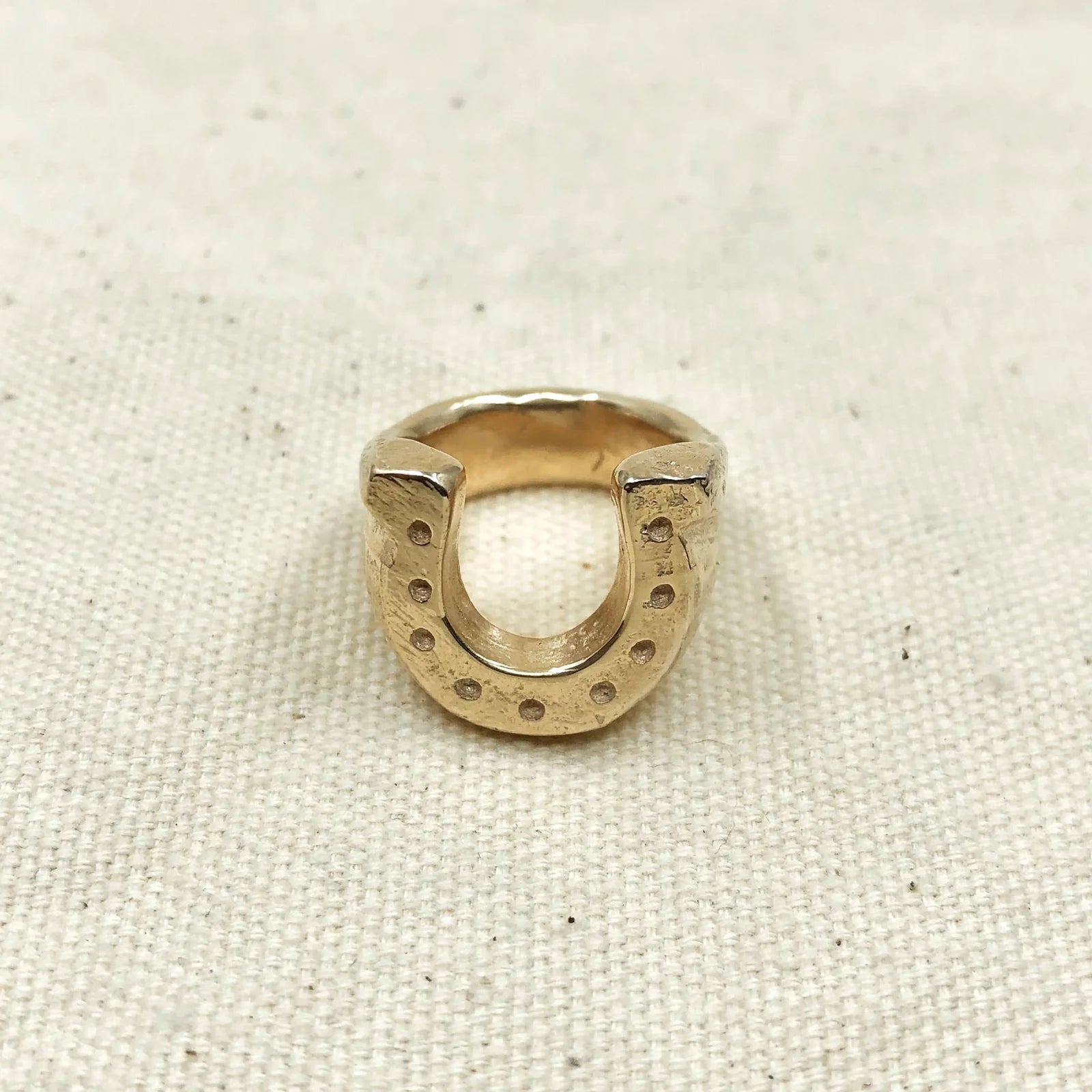 Gold Horseshoe Ring - Paranoid Ranch