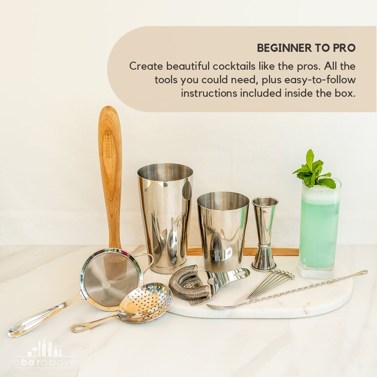 Gold Mixologist Bar Set (14 - Piece) - Paranoid Ranch