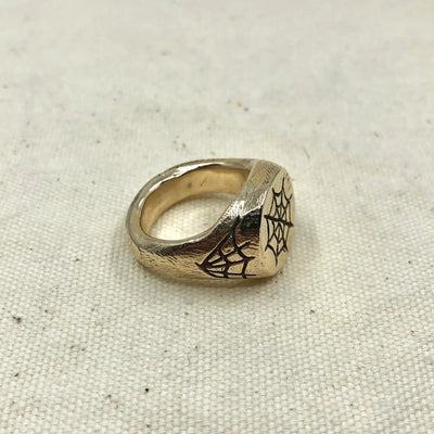 Gold Webs Signet Ring - Paranoid Ranch