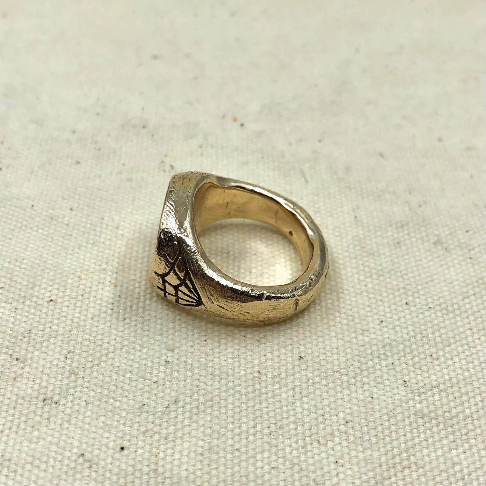 Gold Webs Signet Ring – Paranoid Ranch Gold Webs Signet Ring – Paranoid Ranch