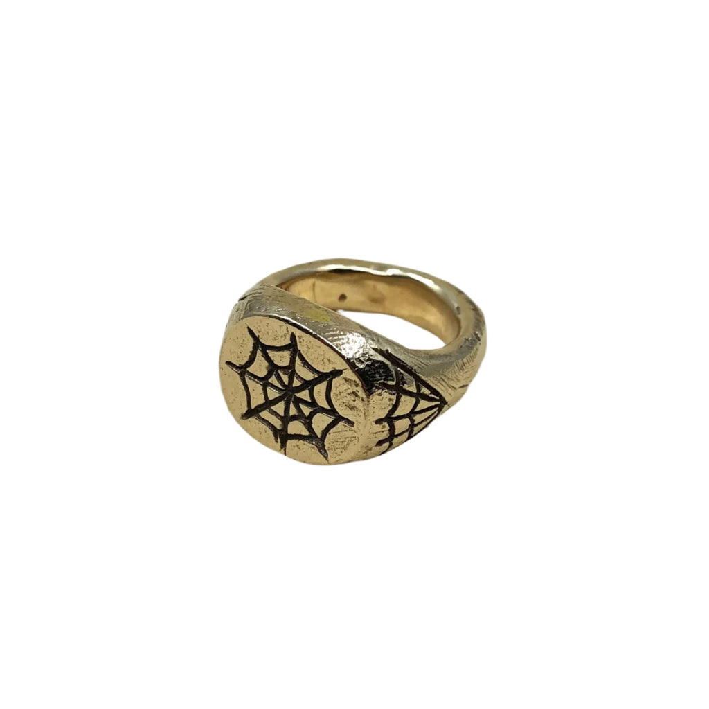 Gold Webs Signet Ring - Paranoid Ranch