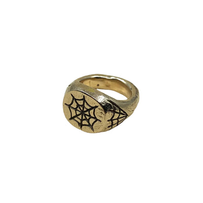 Gold Webs Signet Ring - Paranoid Ranch