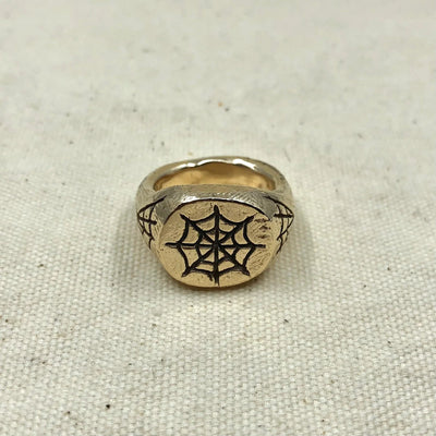 Gold Webs Signet Ring - Paranoid Ranch
