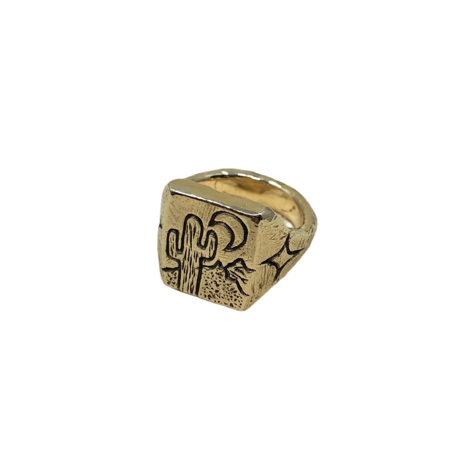Gold Wild West Signet Ring - Paranoid Ranch