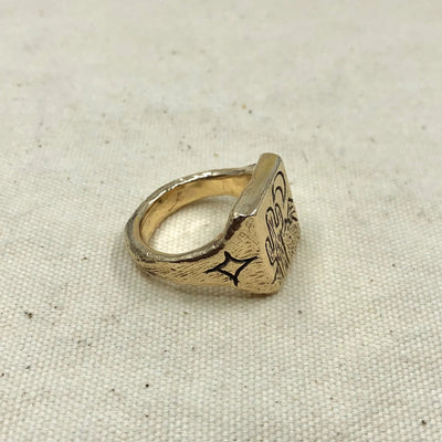 Gold Wild West Signet Ring - Paranoid Ranch