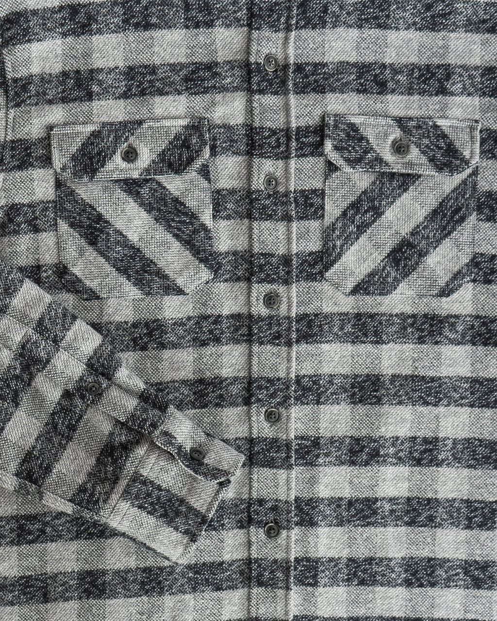 Grand Flannel, Charcoal Gingham - Paranoid Ranch