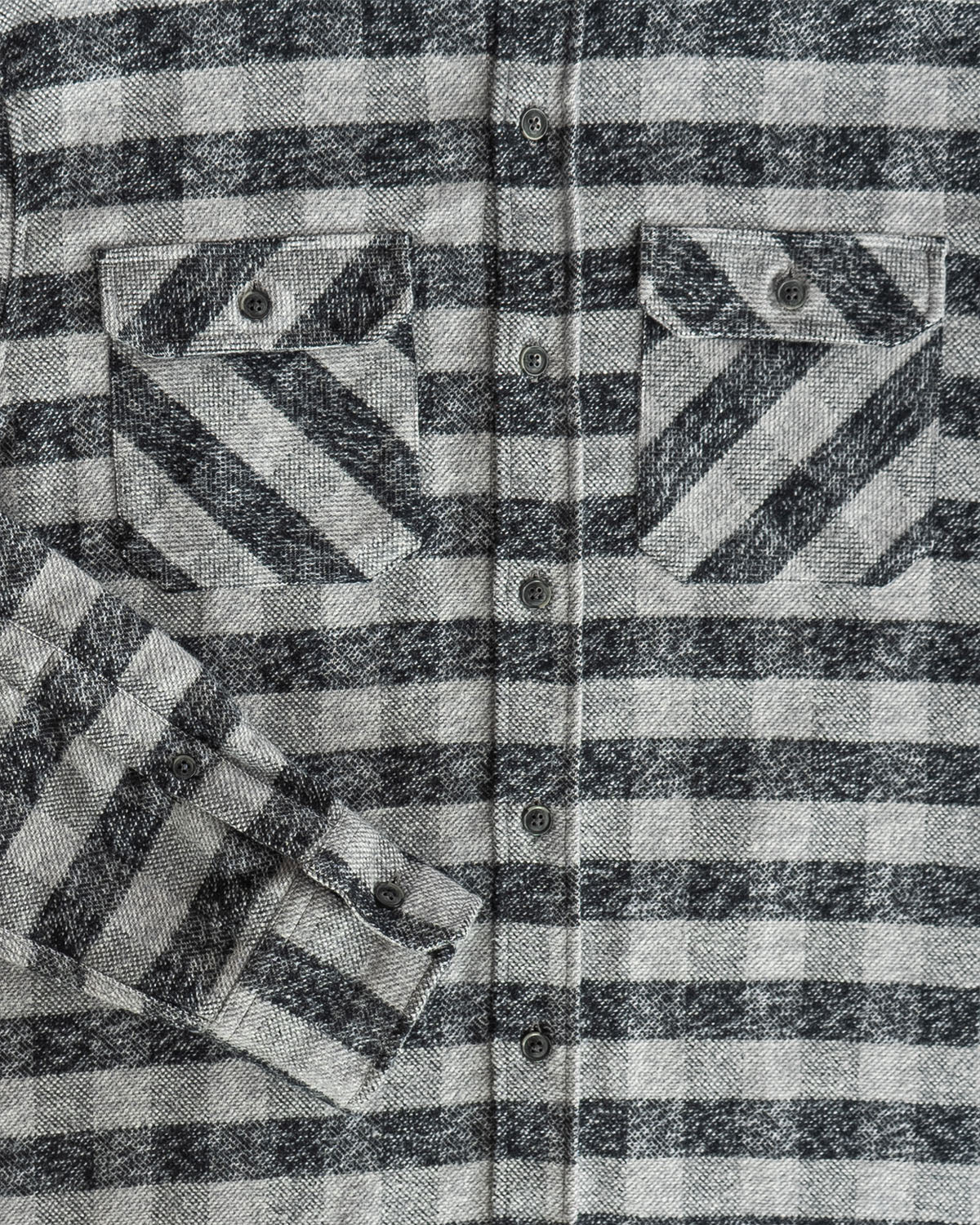Grand Flannel, Charcoal Gingham - Paranoid Ranch