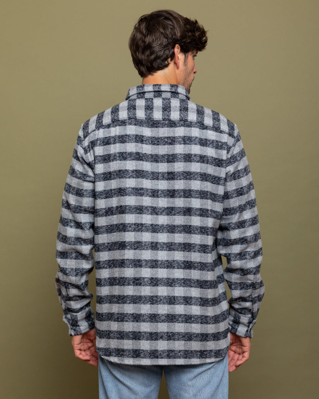Grand Flannel, Charcoal Gingham - Paranoid Ranch
