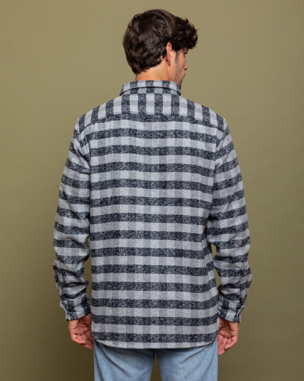 Grand Flannel, Charcoal Gingham - Paranoid Ranch