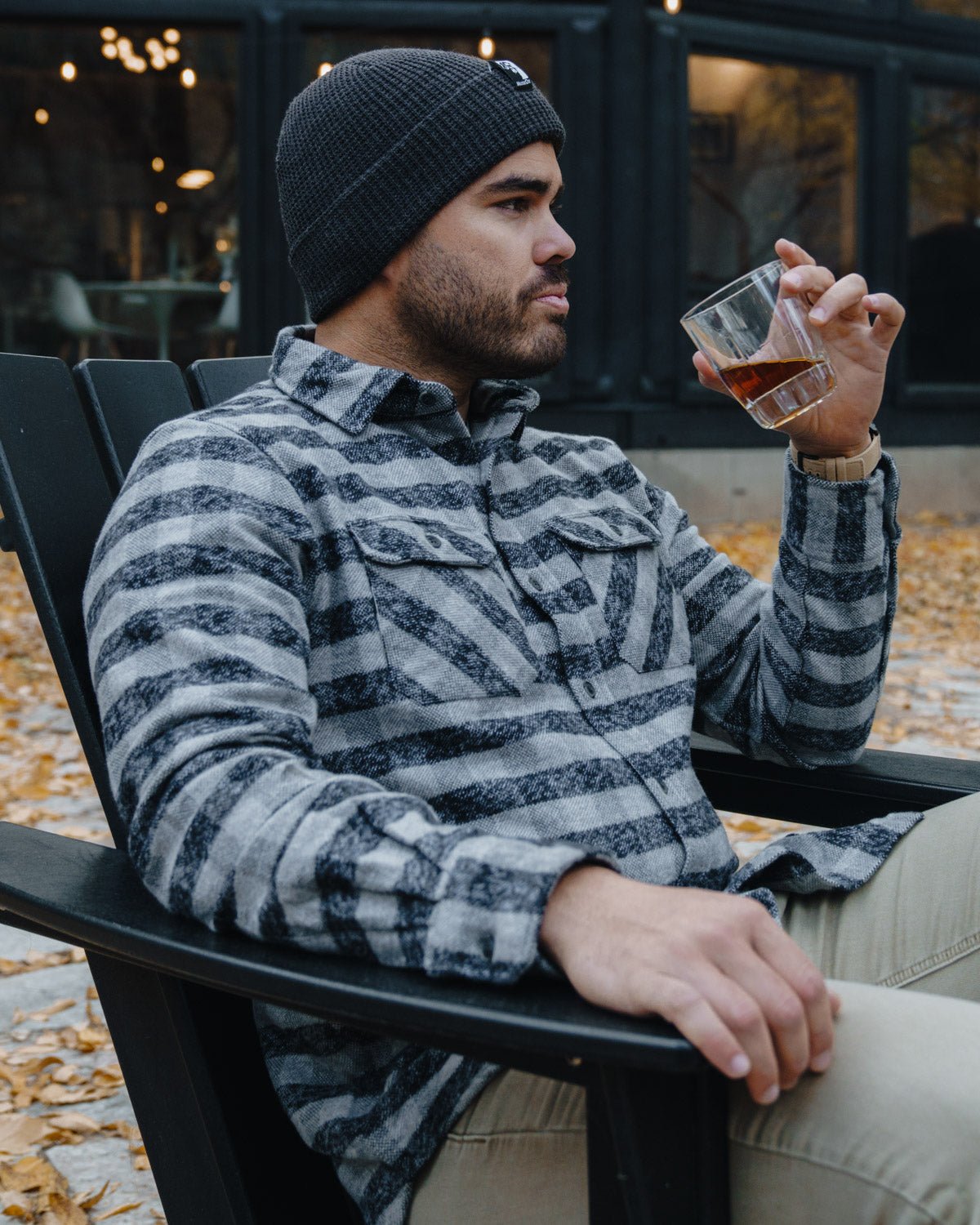 Grand Flannel, Charcoal Gingham - Paranoid Ranch