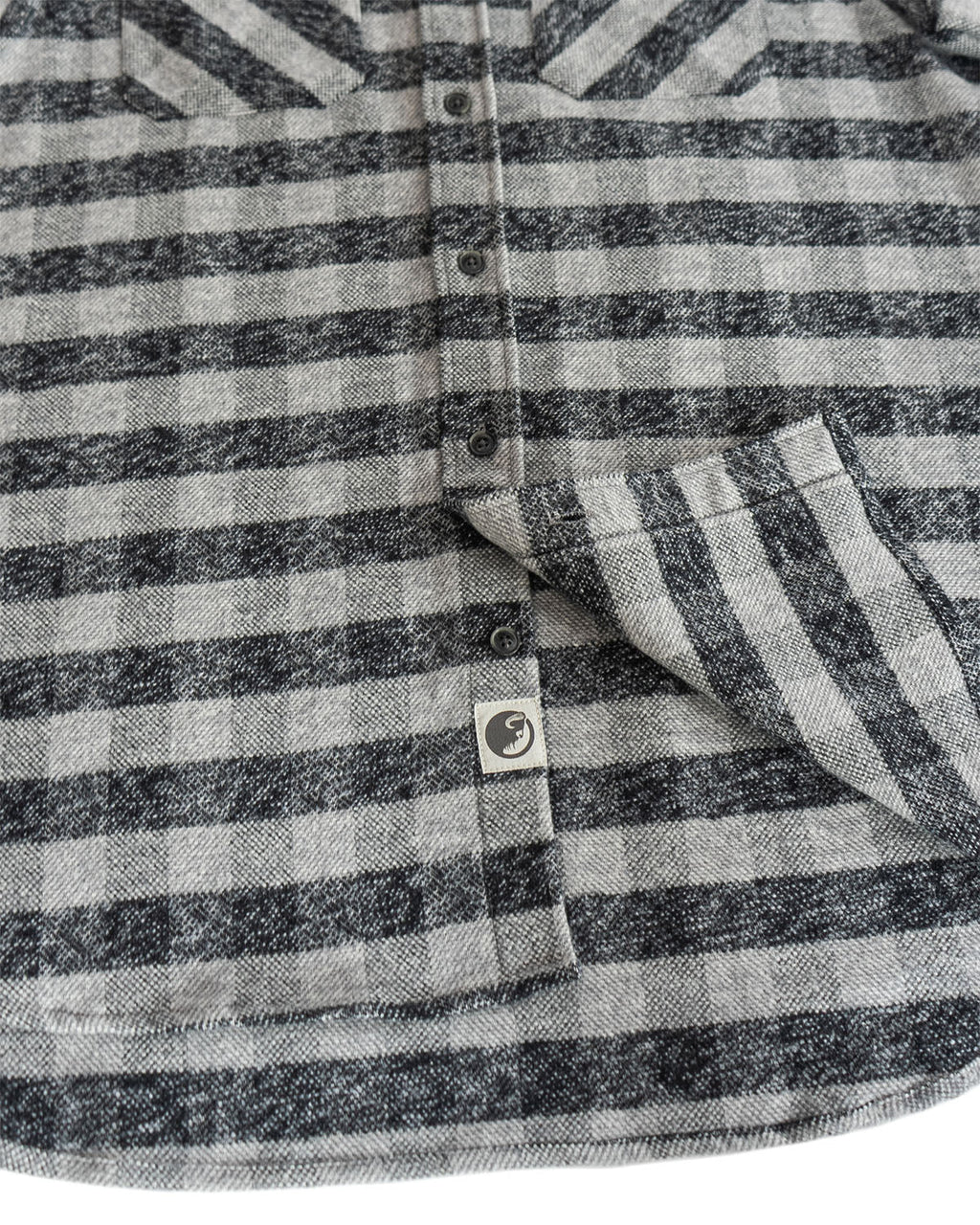 Grand Flannel, Charcoal Gingham - Paranoid Ranch