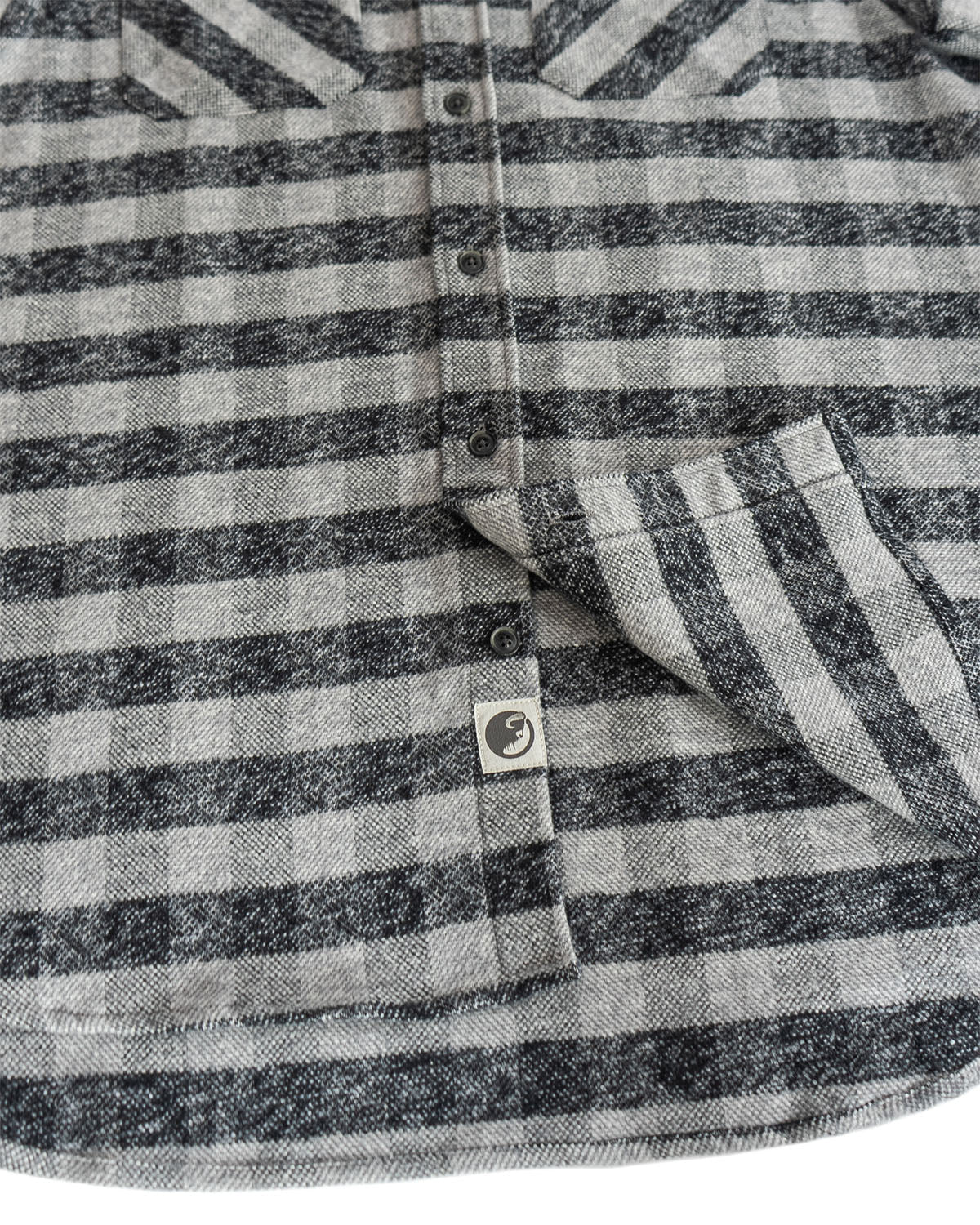 Grand Flannel, Charcoal Gingham - Paranoid Ranch