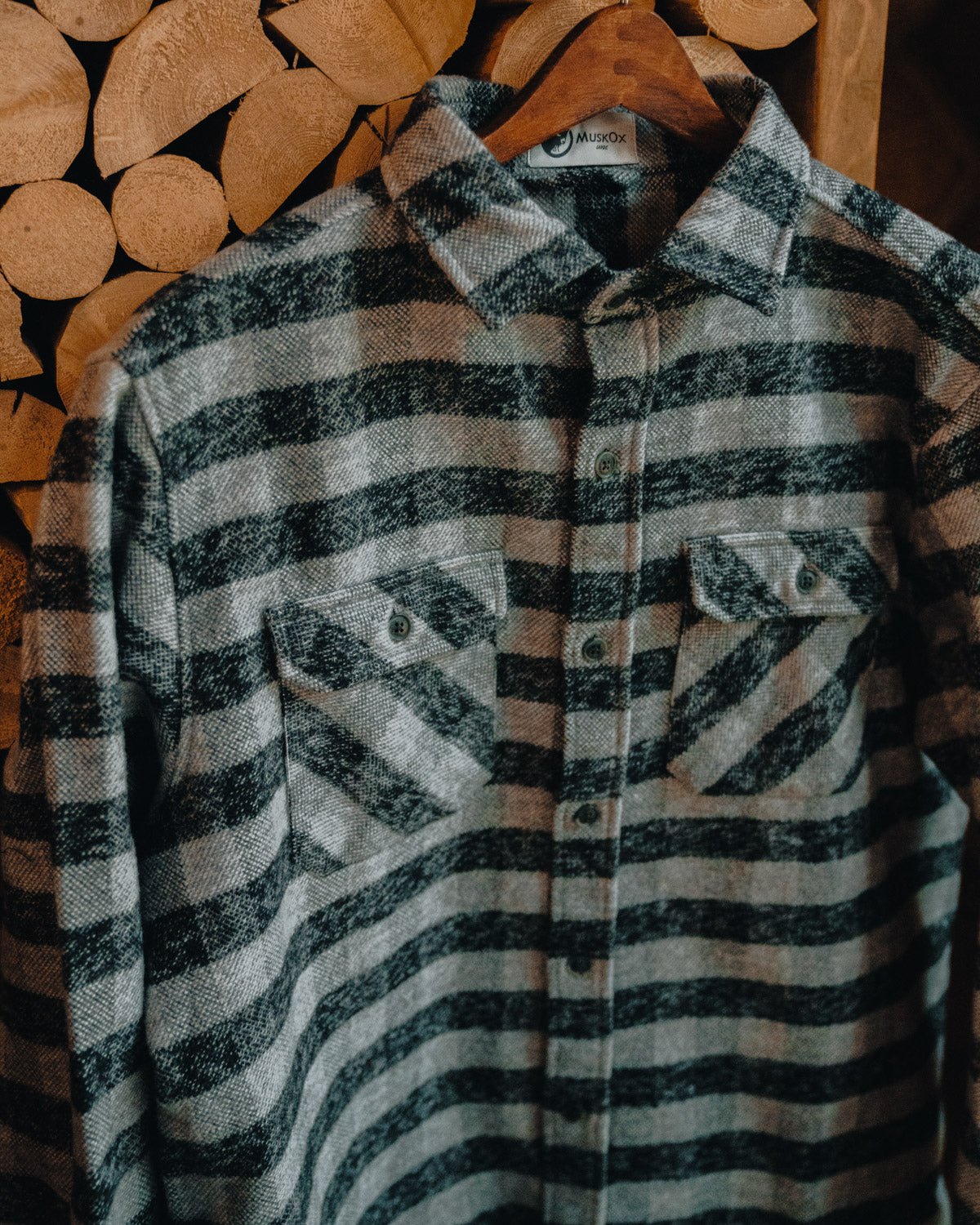 Grand Flannel, Charcoal Gingham - Paranoid Ranch