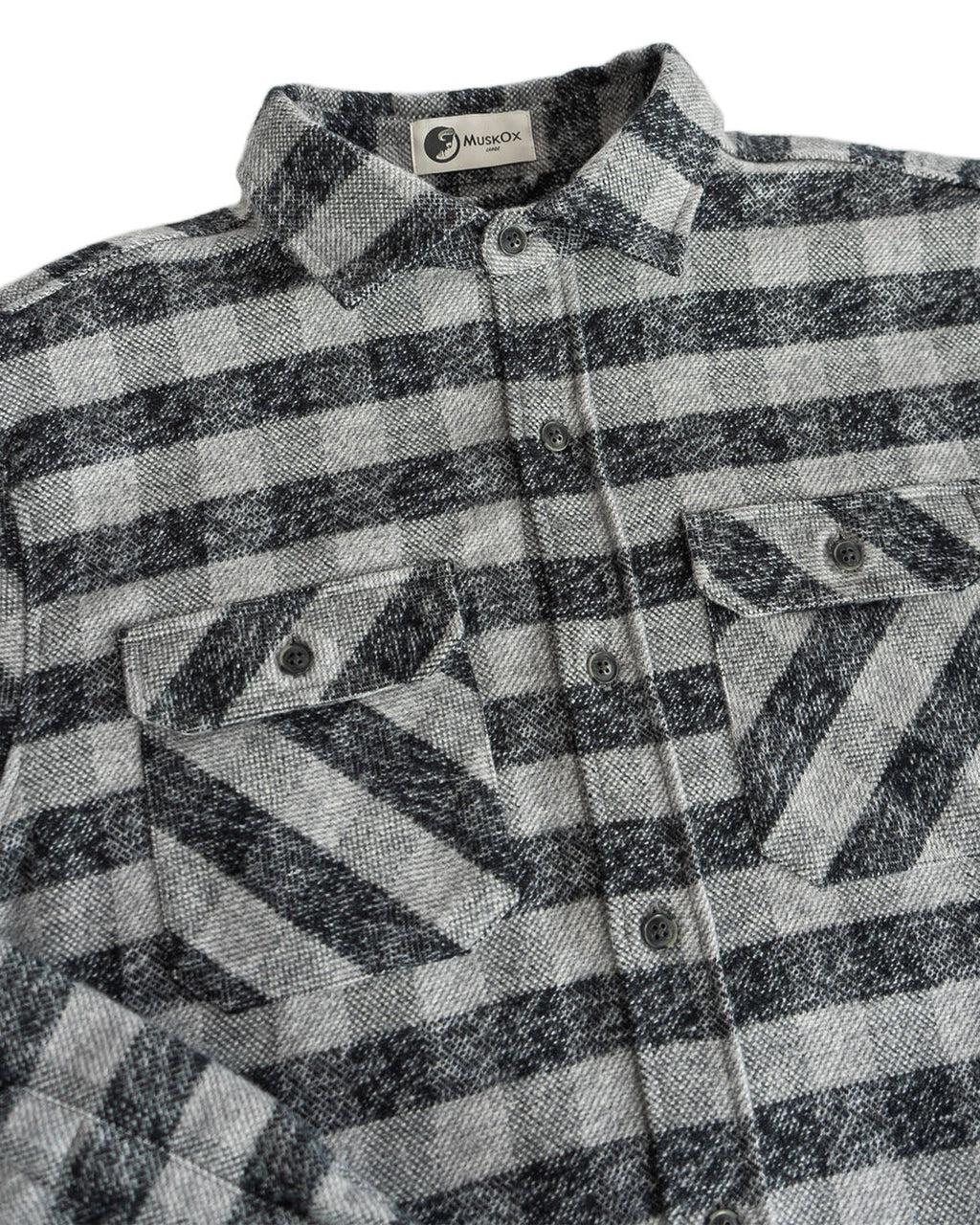 Grand Flannel, Charcoal Gingham - Paranoid Ranch