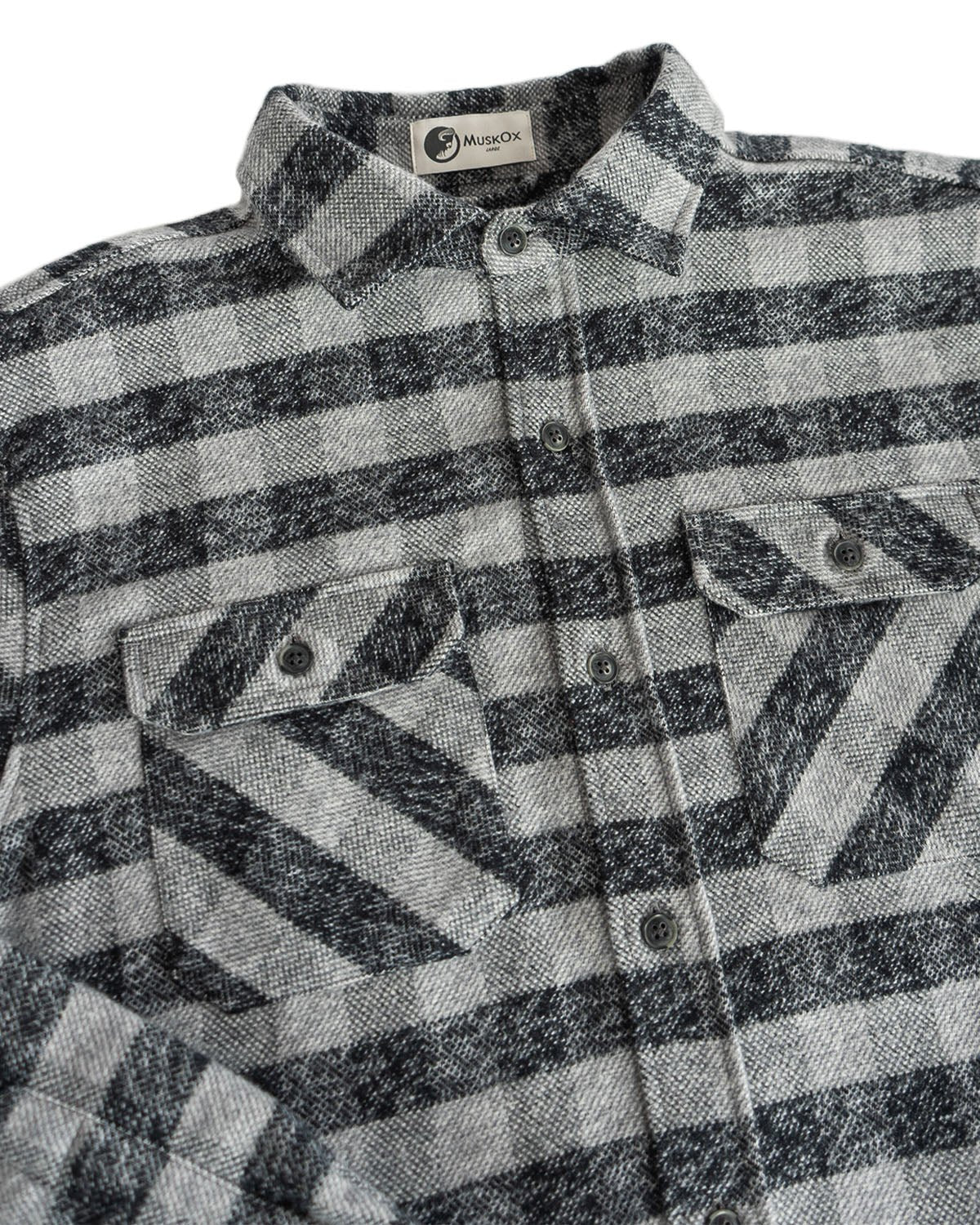 Grand Flannel, Charcoal Gingham - Paranoid Ranch
