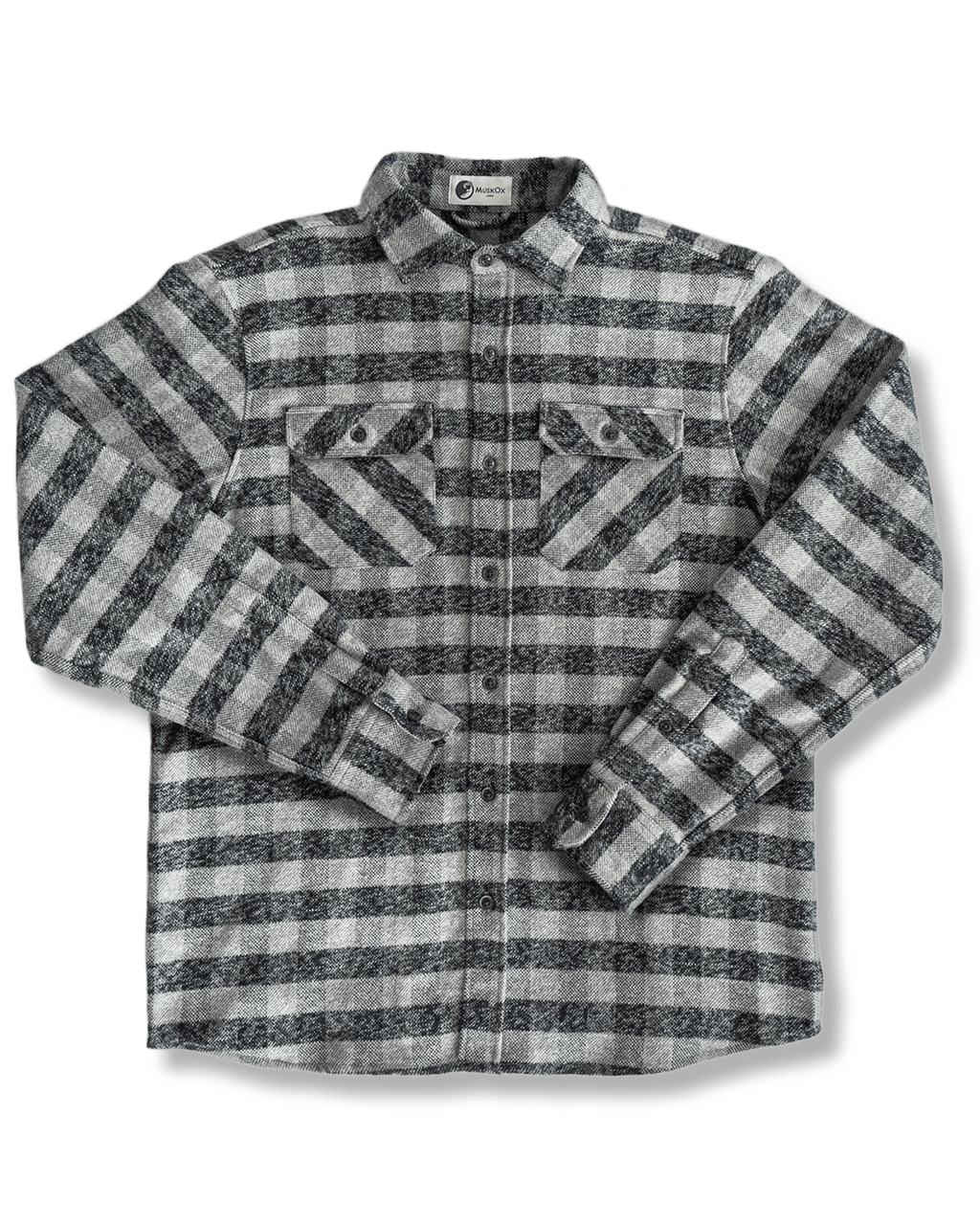 Grand Flannel, Charcoal Gingham - Paranoid Ranch