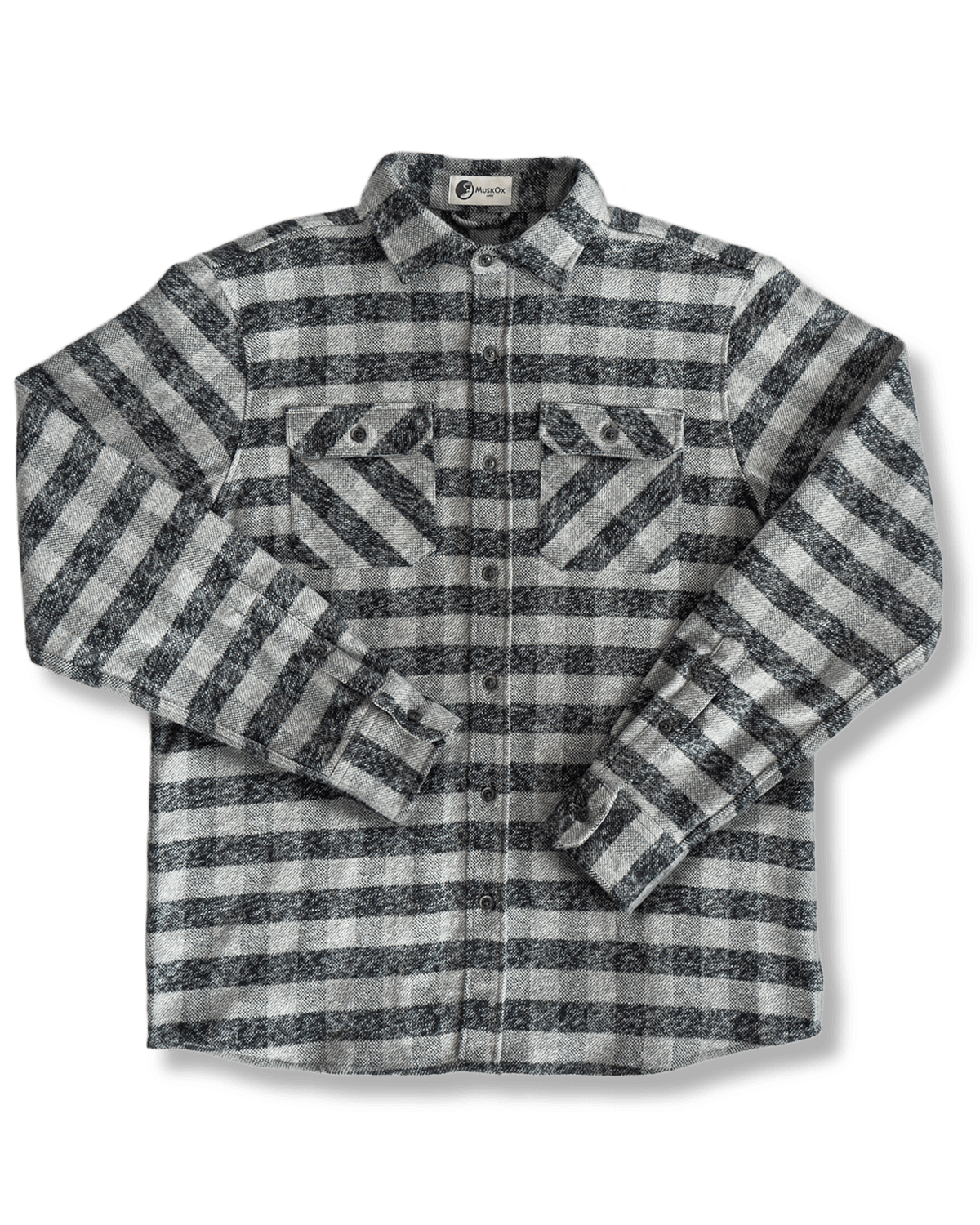 Grand Flannel, Charcoal Gingham - Paranoid Ranch