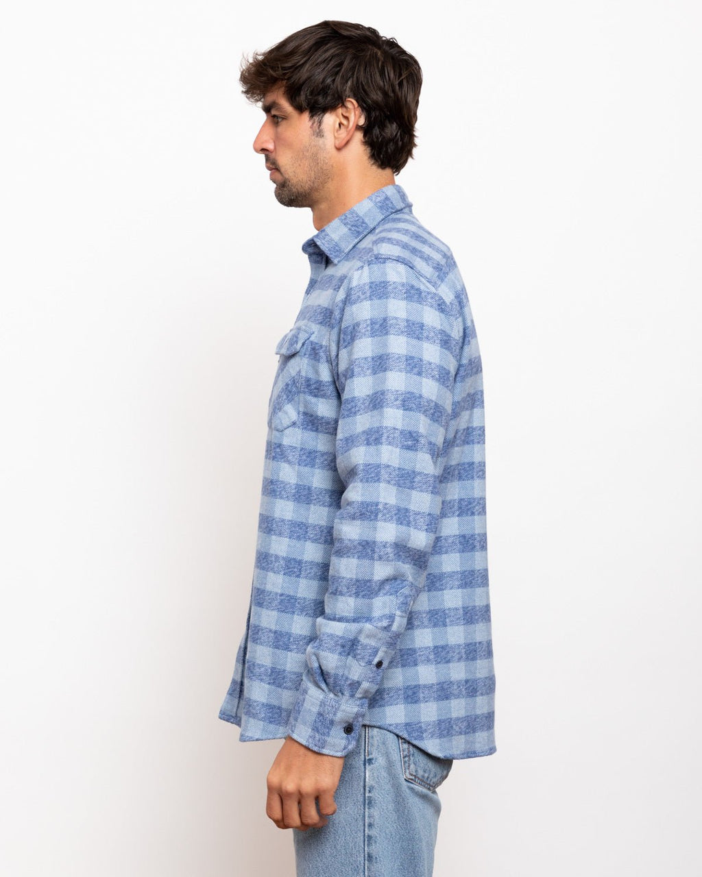Grand Flannel, Checkered Blue - Paranoid Ranch