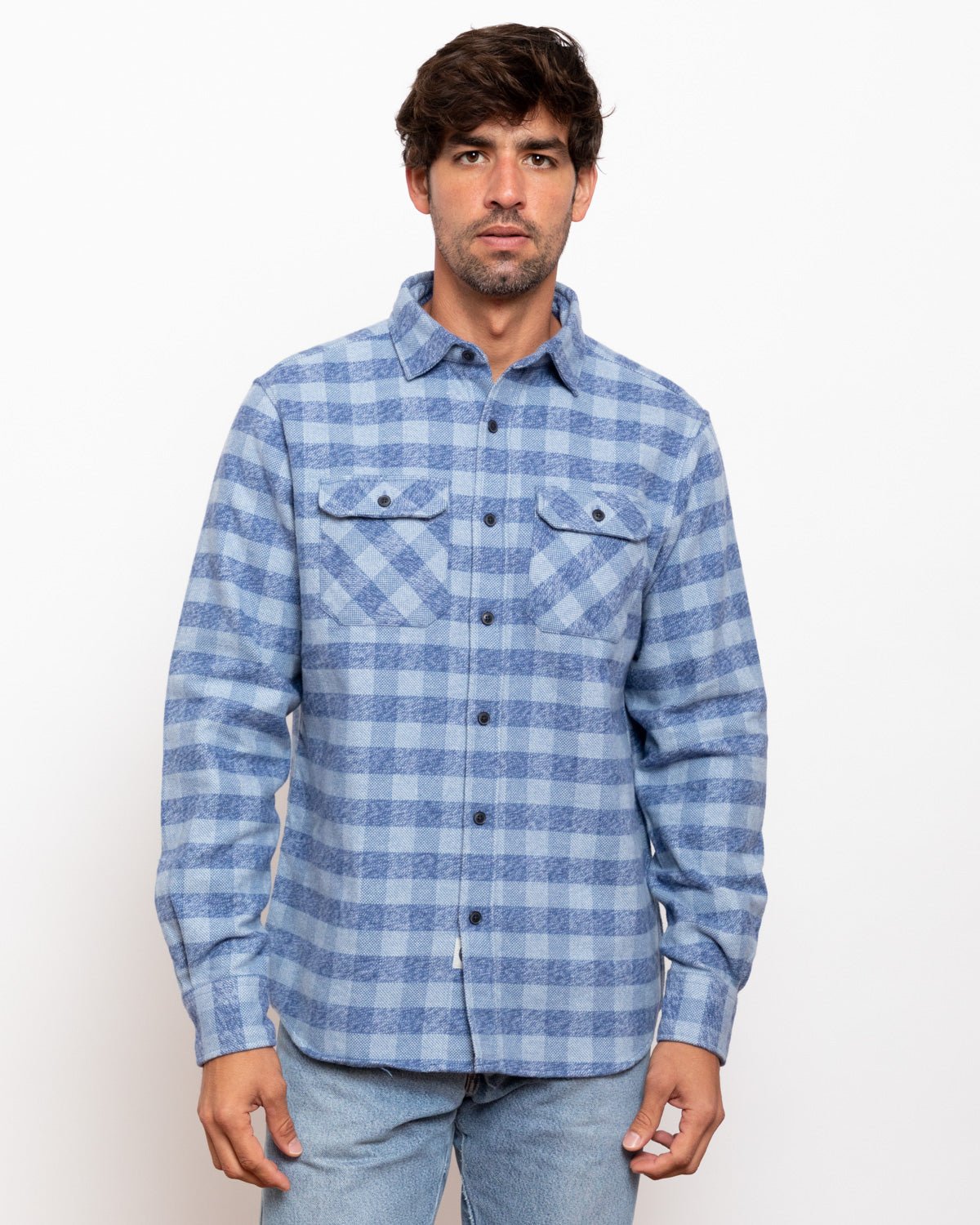 Grand Flannel, Checkered Blue - Paranoid Ranch