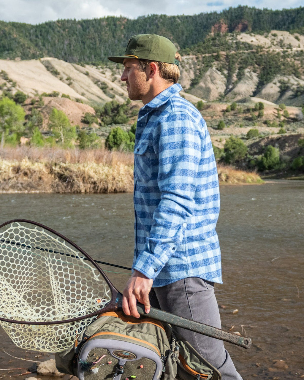 Grand Flannel, Checkered Blue - Paranoid Ranch