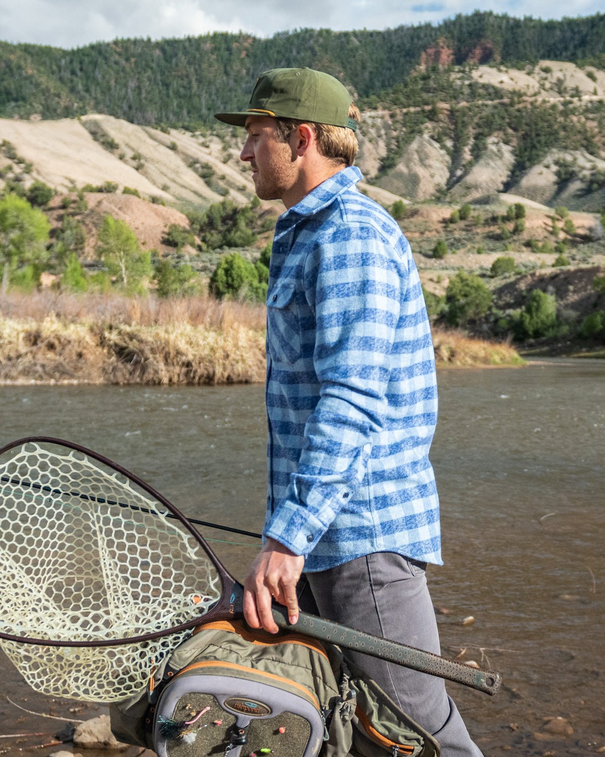 Grand Flannel, Checkered Blue - Paranoid Ranch