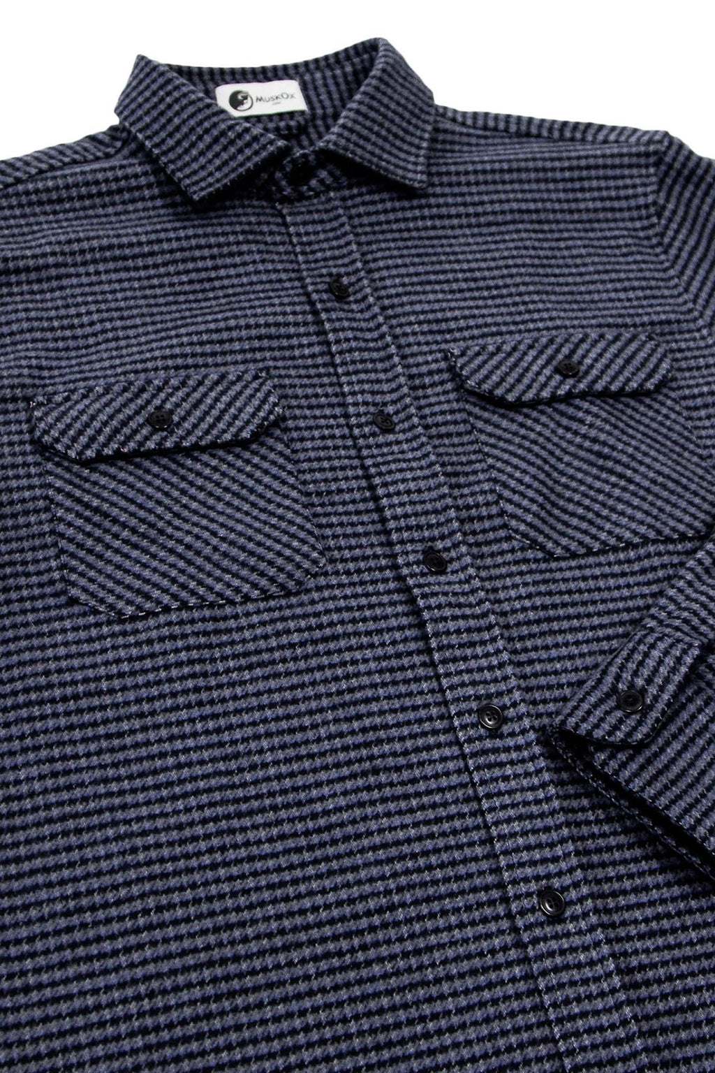 Grand Flannel, Dark Blue Mini Check - Paranoid Ranch