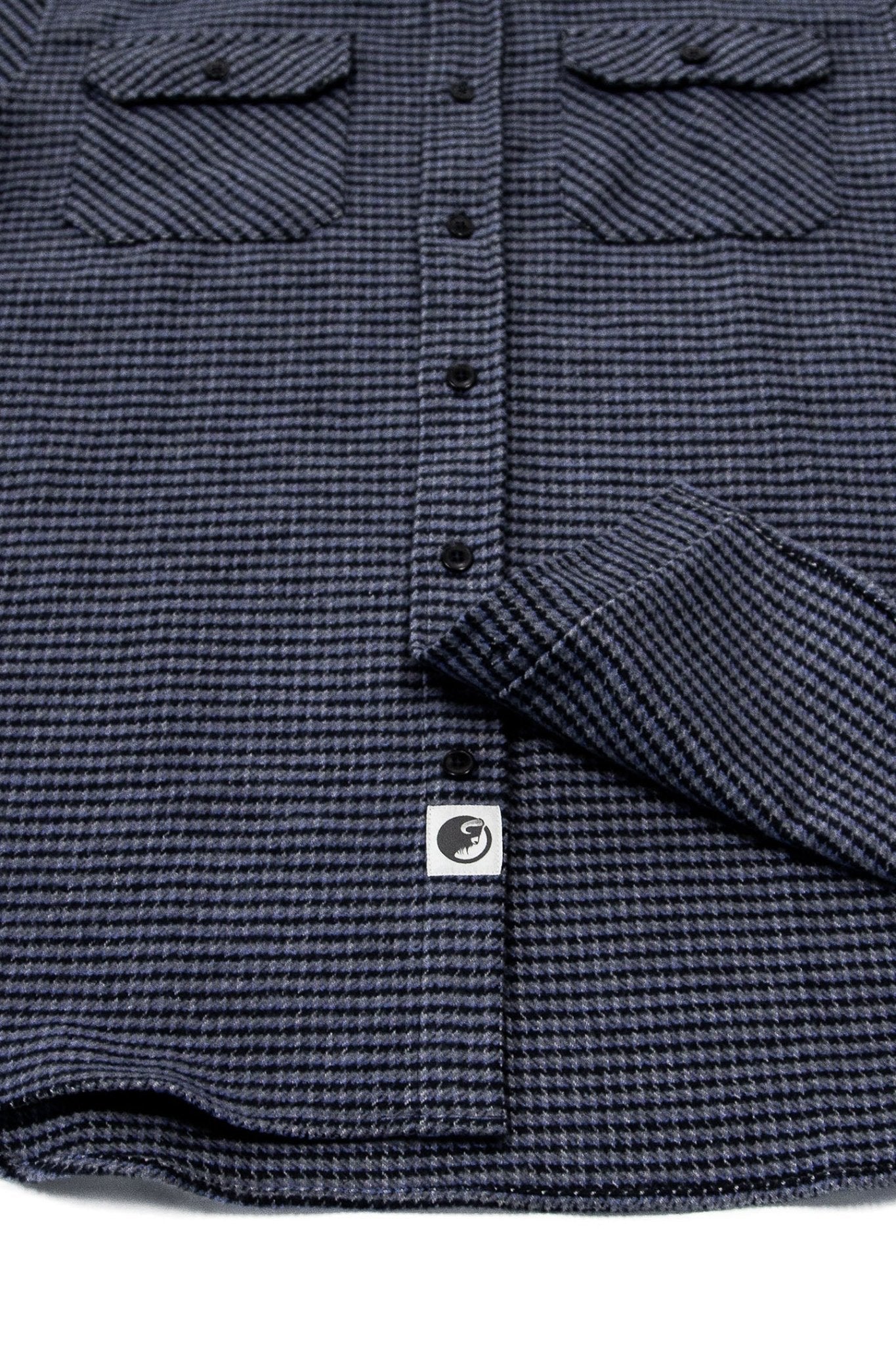 Grand Flannel, Dark Blue Mini Check - Paranoid Ranch