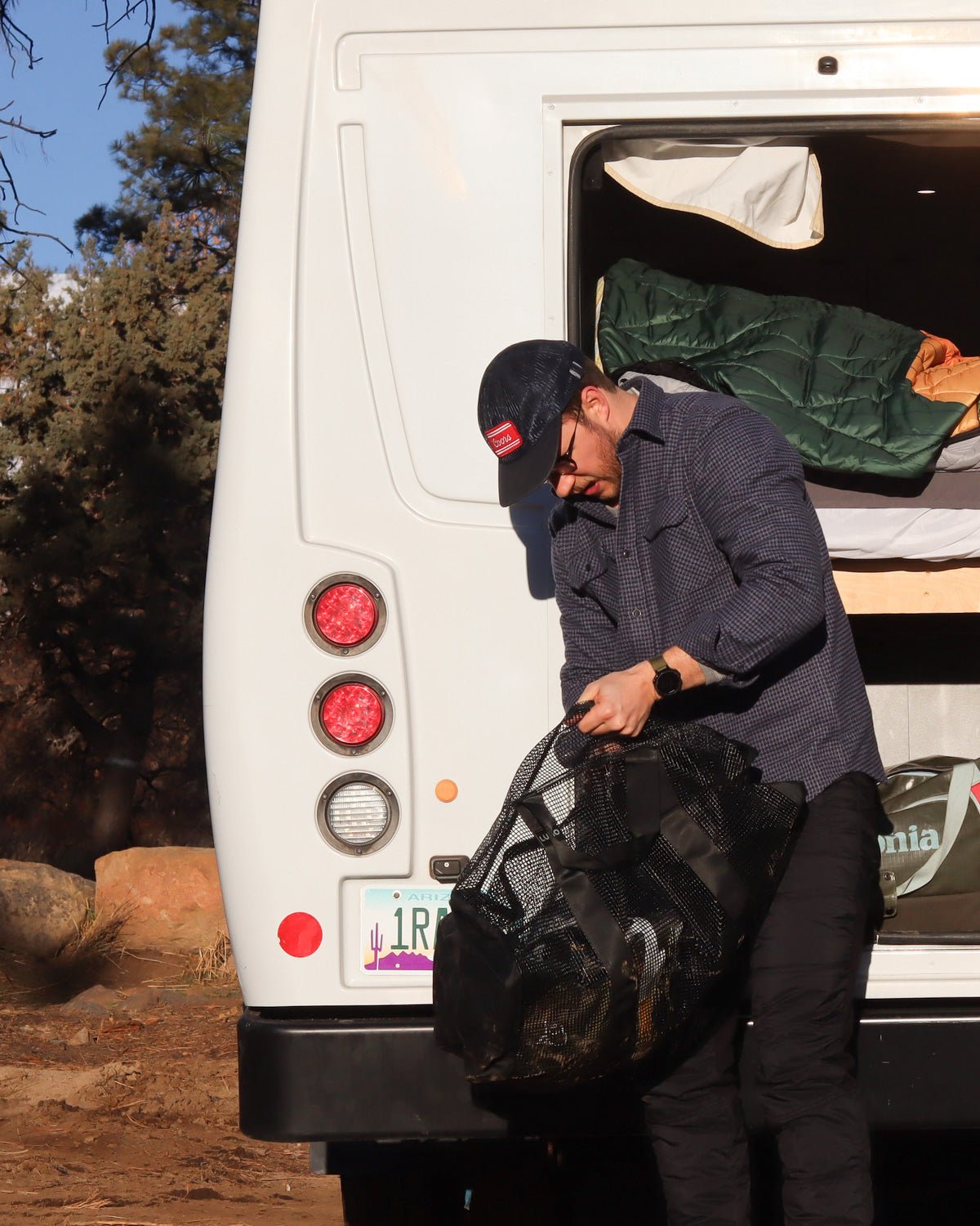 Grand Flannel, Dark Blue Mini Check - Paranoid Ranch