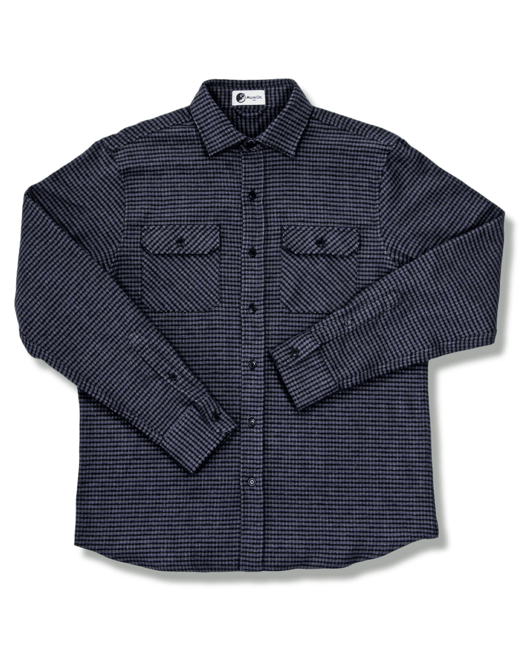 Grand Flannel, Dark Blue Mini Check - Paranoid Ranch