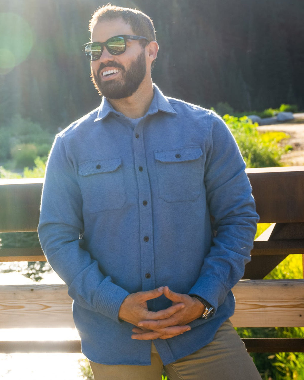 Grand Flannel, Lake Blue - Paranoid Ranch