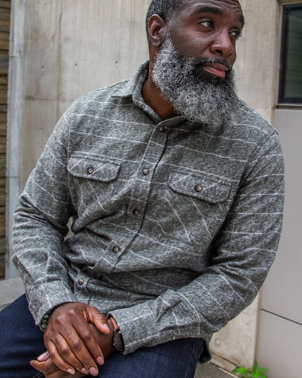 Grand Flannel, Moss Green - Paranoid Ranch