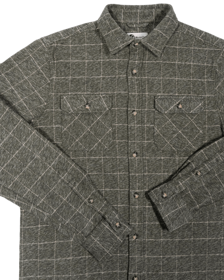 Grand Flannel, Moss Green - Paranoid Ranch