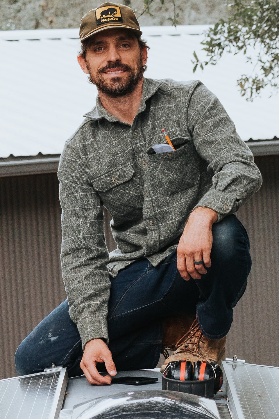 Grand Flannel, Moss Green - Paranoid Ranch