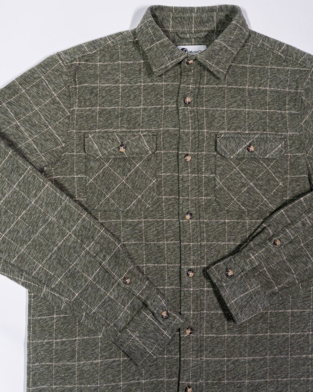 Grand Flannel, Moss Green - Paranoid Ranch