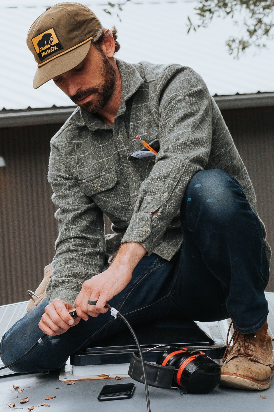 Grand Flannel, Moss Green - Paranoid Ranch