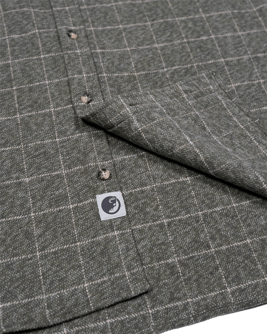 Grand Flannel, Moss Green - Paranoid Ranch